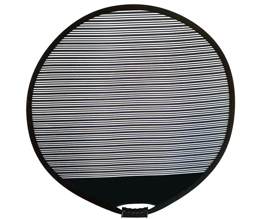Circular, foldable dent reflector