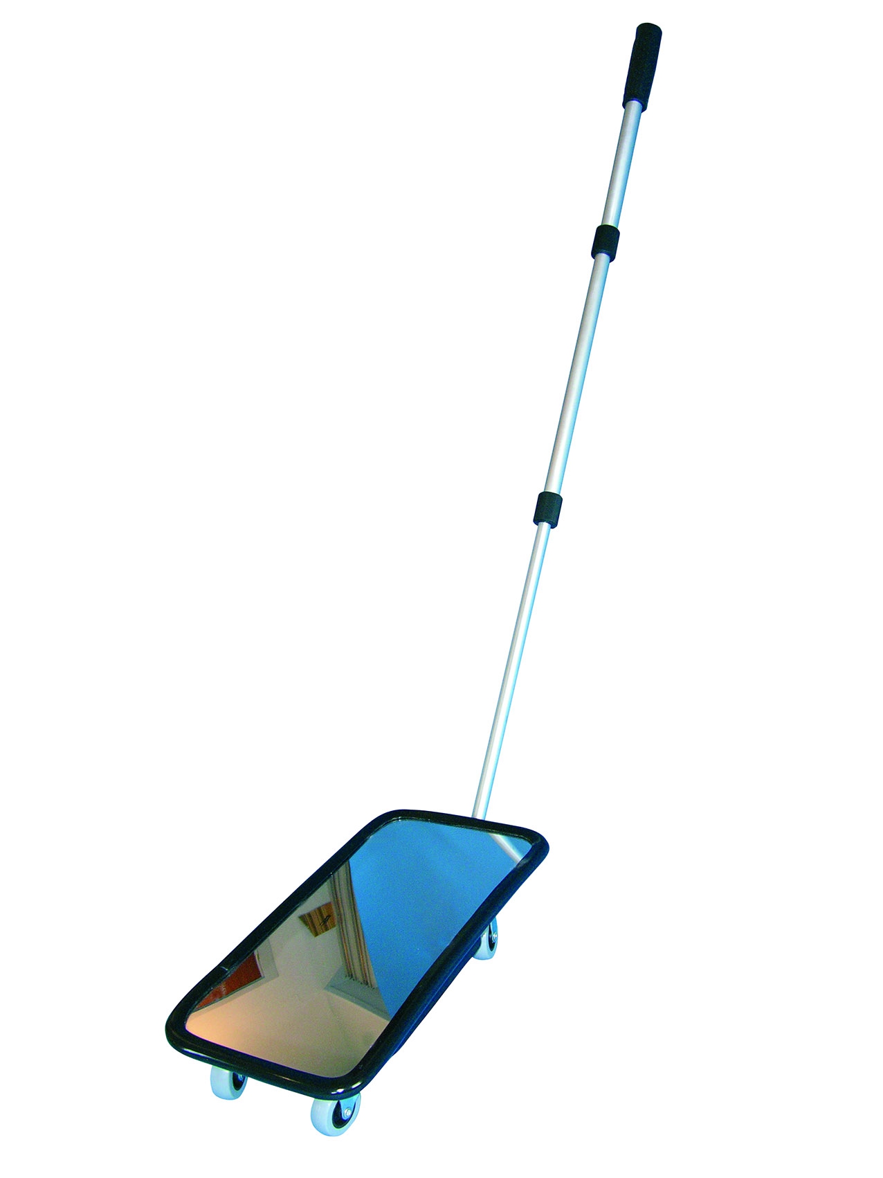 Inspection mirror 20 × 40 cm, with wheels