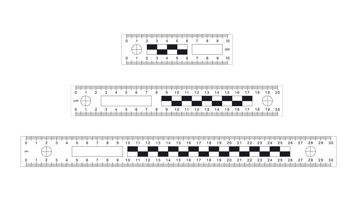 Magnetic ruler set, 10/20/30 cm