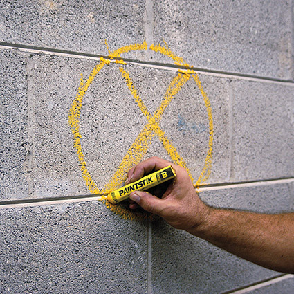 Paintstik Original B – solid paint marker, yellow