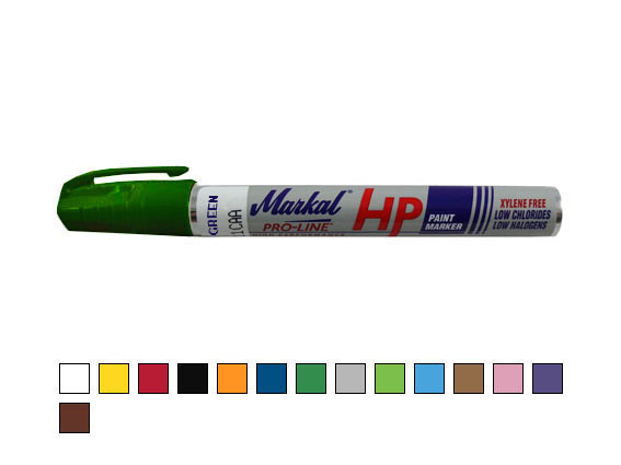 Markal Paint Marker, Permanent, Orange 97052 