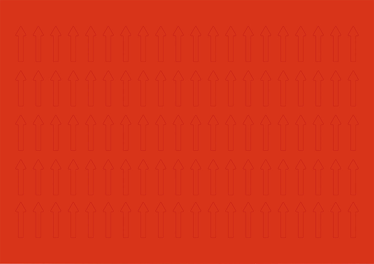 Magnetic arrows, 40 mm, red