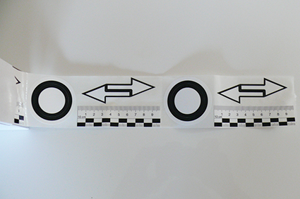 Self-adhesive labelling kit