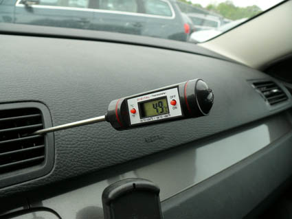 Digital AC rod thermometer
