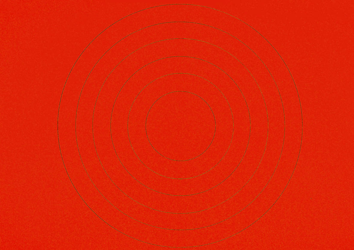 Magnetic rings, red