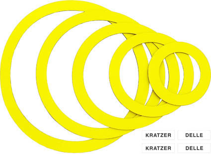 Magnetringe Set gelb, "Sortiment KD"