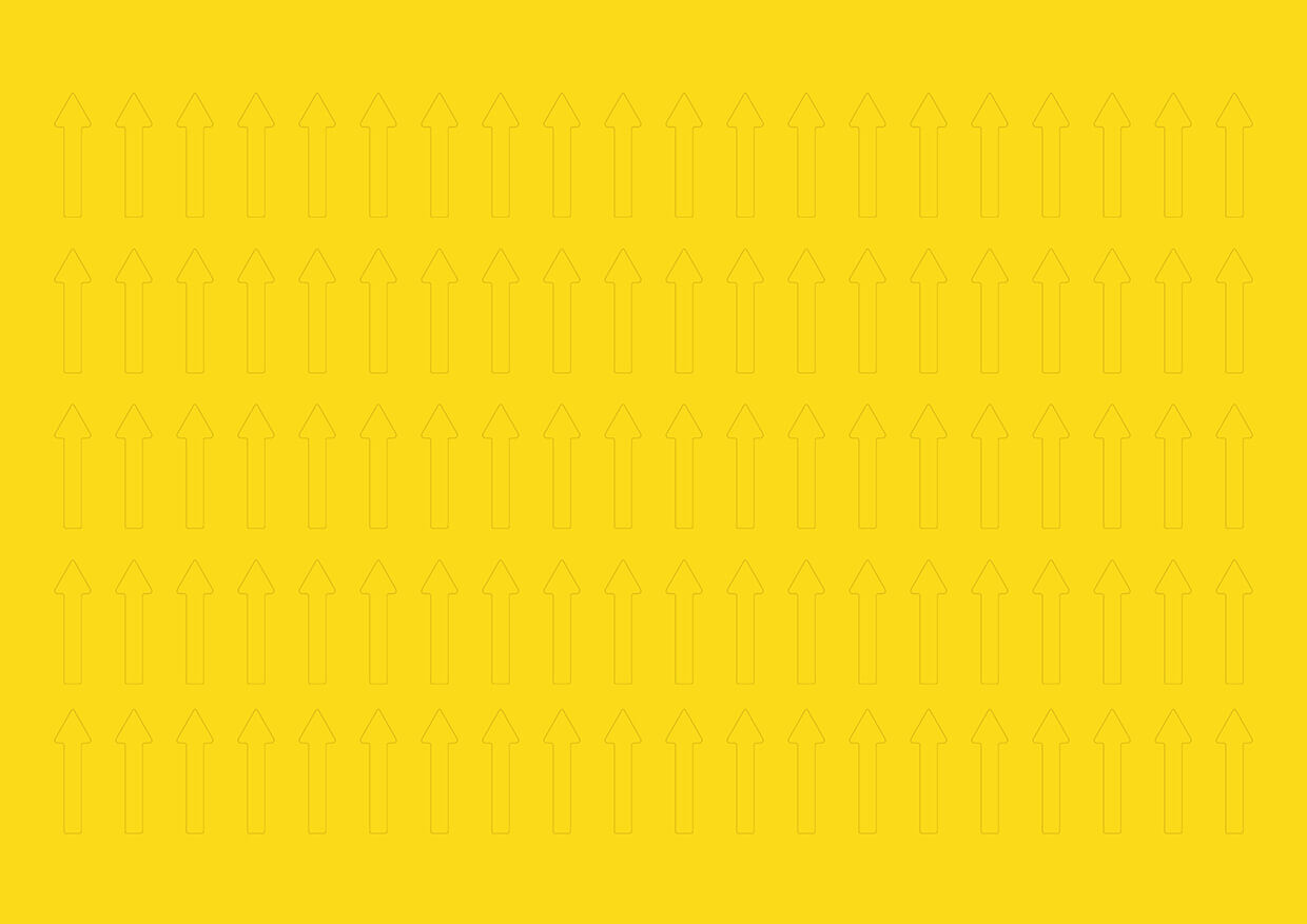 Magnetic arrows, 40 mm, yellow