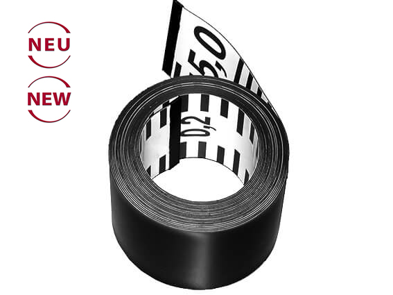 Flexible magnetic ruler tape, 5m × 5cm NEW