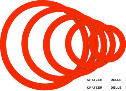 Magnetringe Set rot, "Sortiment KD"