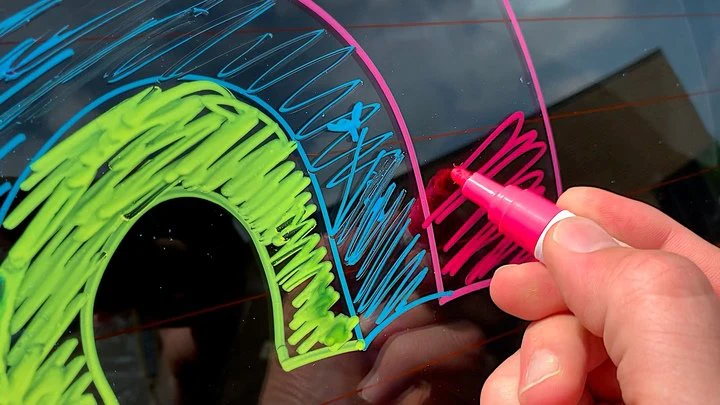 Paint-Riter Window Marker, blue