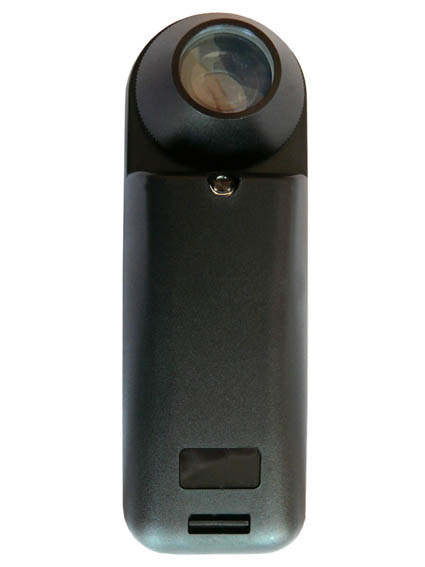 Handheld magnifier with LED light