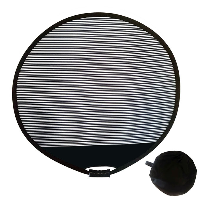 Circular, foldable dent reflector