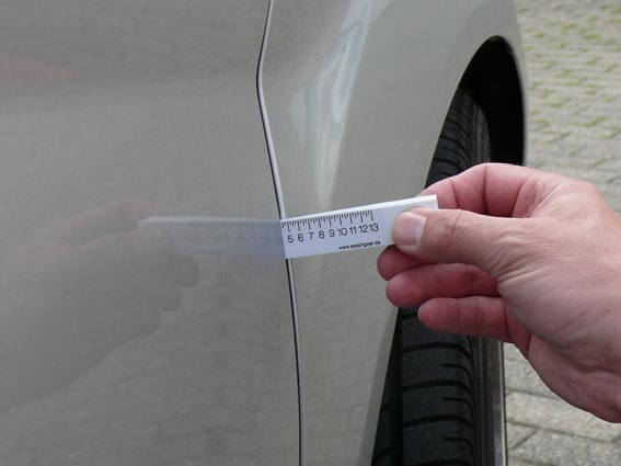 Quick reference gap gauge, wedge type